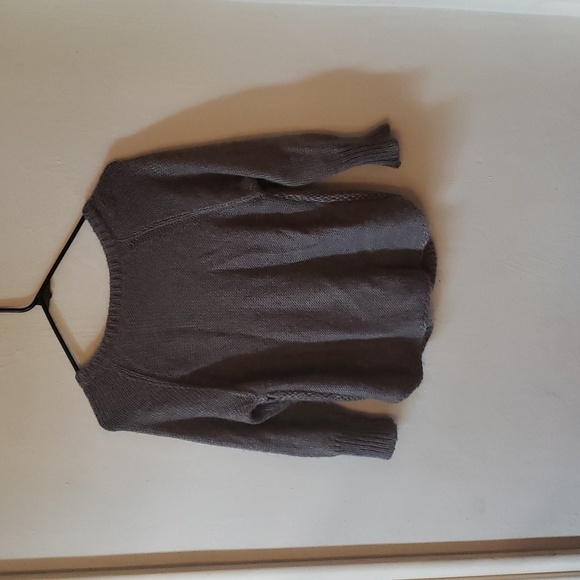 American Rag | Heather Grey Knit Button-Up Cardigan | Juniors M - Picture 4 of 5